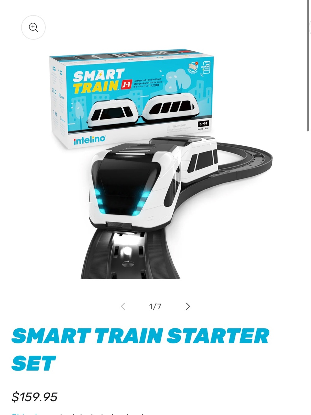 Intel Smart Train Starter Set - White, Black & Blue LED